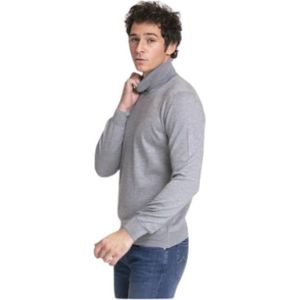 Gran Sasso, Heren, Truien, Grijs, Maat: M Wol,