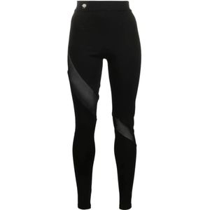 Philipp Plein, Dames, Broeken, Zwart, Maat: XS Katoen,