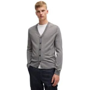 Hugo, Heren, Truien, Grijs, Maat: S Wol,