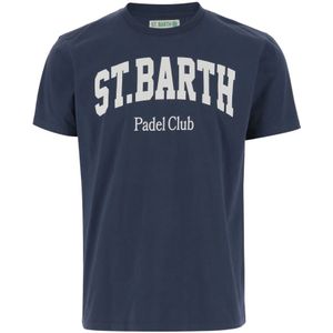 MC2 Saint Barth, Heren, Tops, Blauw, Maat: 2XL Katoen,
