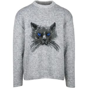 Givenchy, Heren, Truien, Grijs, Maat: L Wol,