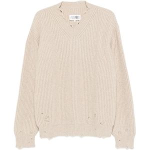 MM6 Maison Margiela, Heren, Truien, Beige, Maat: XL