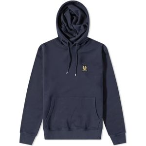 Belstaff, Heren, Sweatshirts & Hoodies, Blauw, Maat: S Katoen,