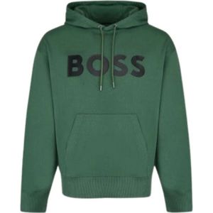Hugo, Heren, Sweatshirts & Hoodies, Groen, Maat: M Katoen,