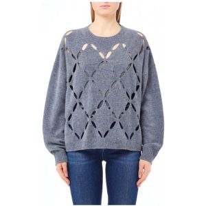 Liu Jo, Dames, Truien, Grijs, Maat: M Wol,