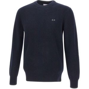 Sun68, Heren, Truien, Blauw, Maat: S