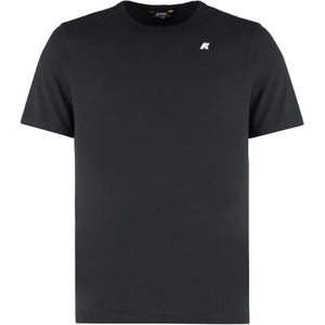 K-Way, Heren, Tops, Zwart, Maat: L Katoen,