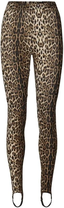 Lollys Laundry - Legging - Bruin - Polyester - Luipaardprint