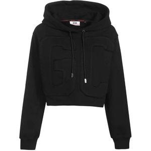 Gcds, Dames, Sweatshirts & Hoodies, Zwart, Maat: 2XS Katoen,