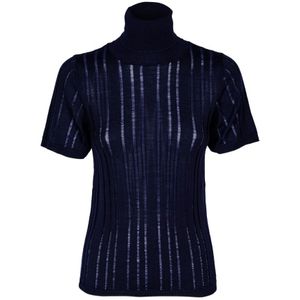 Mauro Grifoni, Dames, Truien, Blauw, Maat: M Wol,