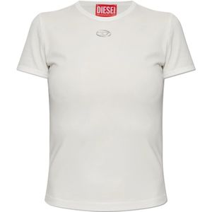 Diesel, Dames, Tops, Wit, Maat: L Katoen,