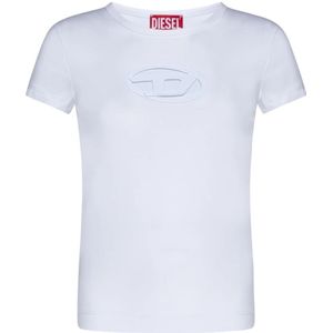 Diesel, Dames, Tops, Wit, Maat: S Katoen,