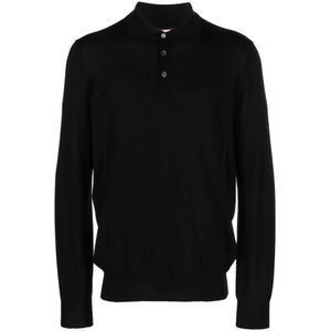 Brunello Cucinelli, Heren, Tops, Zwart, Maat: 3XL Wol,