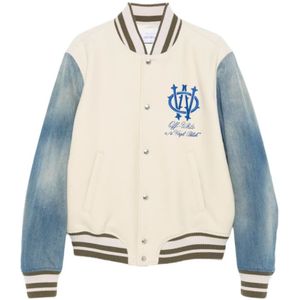 Off White, Heren, Jassen, Veelkleurig, Maat: M Denim,