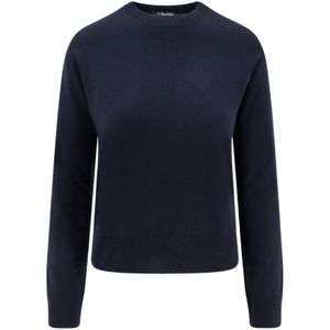Max Mara, Dames, Truien, Blauw, Maat: XS Wol,
