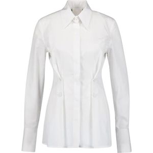 Givenchy, Dames, Blouses & Shirts, Wit, Maat: 2XS Katoen,