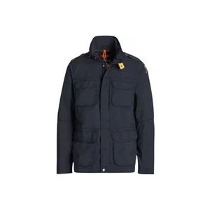 Parajumpers Waterdichte Parka Jas met Afneembare Capuchon - Maat: L,achtblauw , Blue , Heren , Maat: S