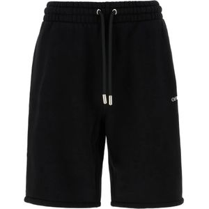 Off White, Heren, Korte broeken, Zwart, Maat: L Katoen,