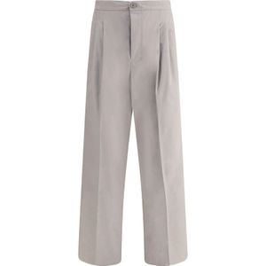 Ami Paris, Heren, Broeken, Grijs, Maat: L Katoen,