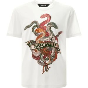 Just Cavalli, Heren, Tops, Wit, Maat: M