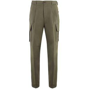 Gucci, Heren, Broeken, Groen, Maat: M Katoen,