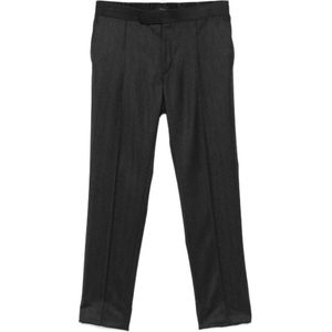 Brioni, Heren, Broeken, Grijs, Maat: XL Wol,