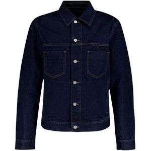 Givenchy, Heren, Jassen, Blauw, Maat: M Denim,