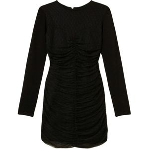 Twinset, Dames, Jurken, Zwart, Maat: S Viscose,