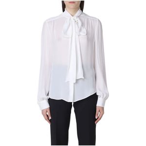 Moschino, Dames, Tops, Wit, Maat: M