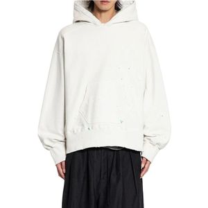 Ancellm, Heren, Sweatshirts & Hoodies, Wit, Maat: M Katoen,