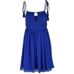 Patrizia Pepe, Dames, Jurken, Blauw, Maat: XS Chiffon,