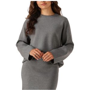 Object - Reynard Square - Gebreide Trui - Ronde Hals - Lange Mouwen - Losse Pasvorm