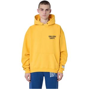 Gallery Dept., Heren, Sweatshirts & Hoodies, Geel, Maat: L Katoen,
