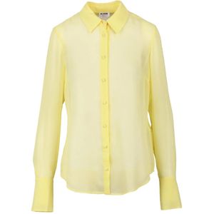 Blugirl, Dames, Blouses & Shirts, Geel, Maat: S Voile,