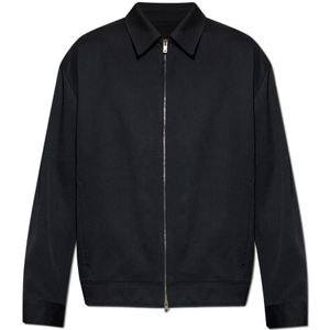 Golden Goose, Heren, Jassen, Zwart, Maat: L Wol,