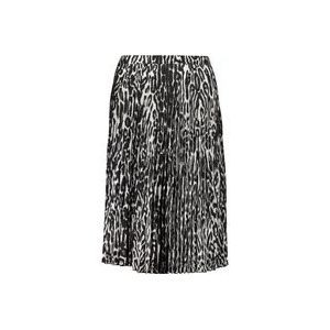 Burberry Geplooide Midi Rok met Contrasterende Details , Multicolor , Dames , Maat: M