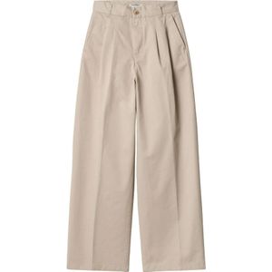 Carhartt Wip, Dames, Broeken, Beige, Maat: W26 Katoen,