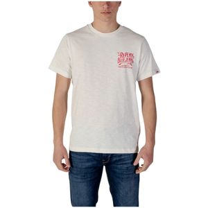 Replay, Heren, Tops, Beige, Maat: L Katoen,