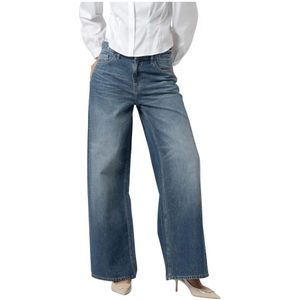 Kocca, Dames, Jeans, Blauw, Maat: XS Denim,