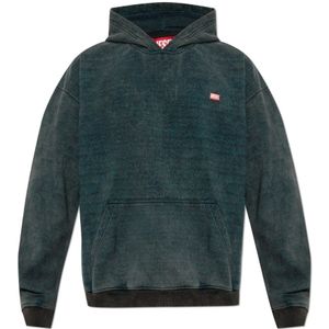 Diesel, Heren, Sweatshirts & Hoodies, Grijs, Maat: 3XL Katoen,