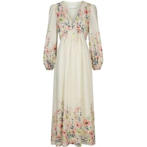 Neo Noir - Jurk - Beige - Bloemenprint
