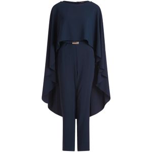 vera mont, Dames, Jumpsuits & Playsuits, Blauw, Maat: S