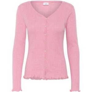 Saint Tropez - Cardigan - Wild Rose Melange - V-hals - Lange Mouwen - Regular Fit