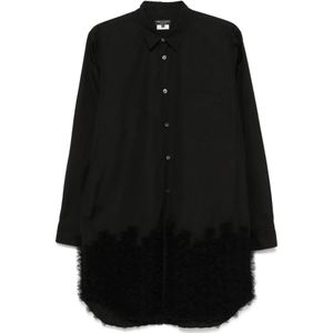 Comme des Garçons, Heren, Overhemden, Zwart, Maat: S Katoen,
