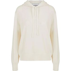 Iceberg - Melkkleurige Hoodie - Dames - Kasjmierwol