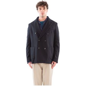 Circolo 1901, Heren, Jassen, Blauw, Maat: XL Wol,