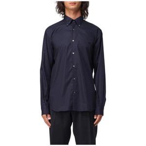 Brooksfield, Heren, Overhemden, Blauw, Maat: 4XS Katoen,
