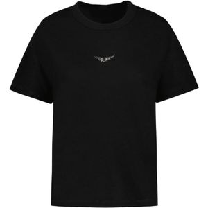 Zadig & Voltaire, Dames, Tops, Zwart, Maat: XS Katoen,