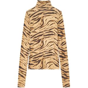 Ganni, Dames, Truien, Bruin, Maat: XS