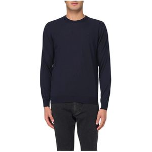 Drumohr, Heren, Truien, Blauw, Maat: M Wol,